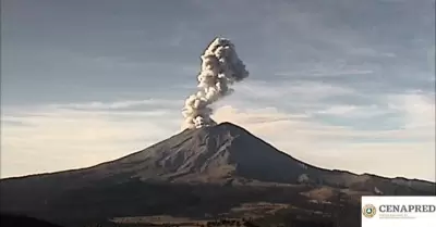 Actividad del volcan Popocatpetl