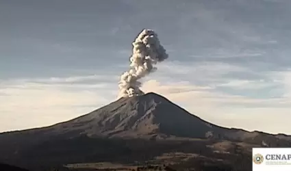 Actividad del volcan Popocatpetl