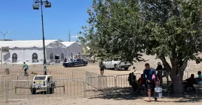 Campamento migrante en Ciudad Jurez