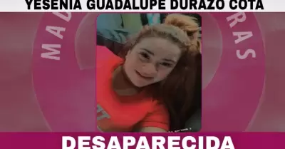 Yesenia Guadalupe Durazo desapareci en Arivechi, Sonora