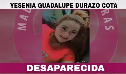 Yesenia Guadalupe Durazo desapareció en Arivechi, Sonora