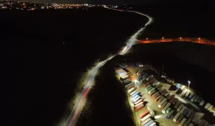 Se instalaron 50 lamparas led, marca Dianming que brindan un ahorro del 40 por c