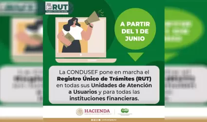 A partir del 1 de junio la CONDUSEF pone en marcha el Registro �nico de Tr�mites