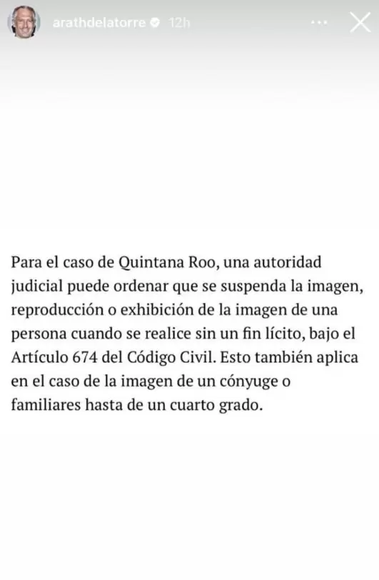 Arath de la Torre fue grabado sin su consentimiento.