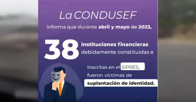 38 instituciones financieras fueron vctimas de suplantacin de identidad