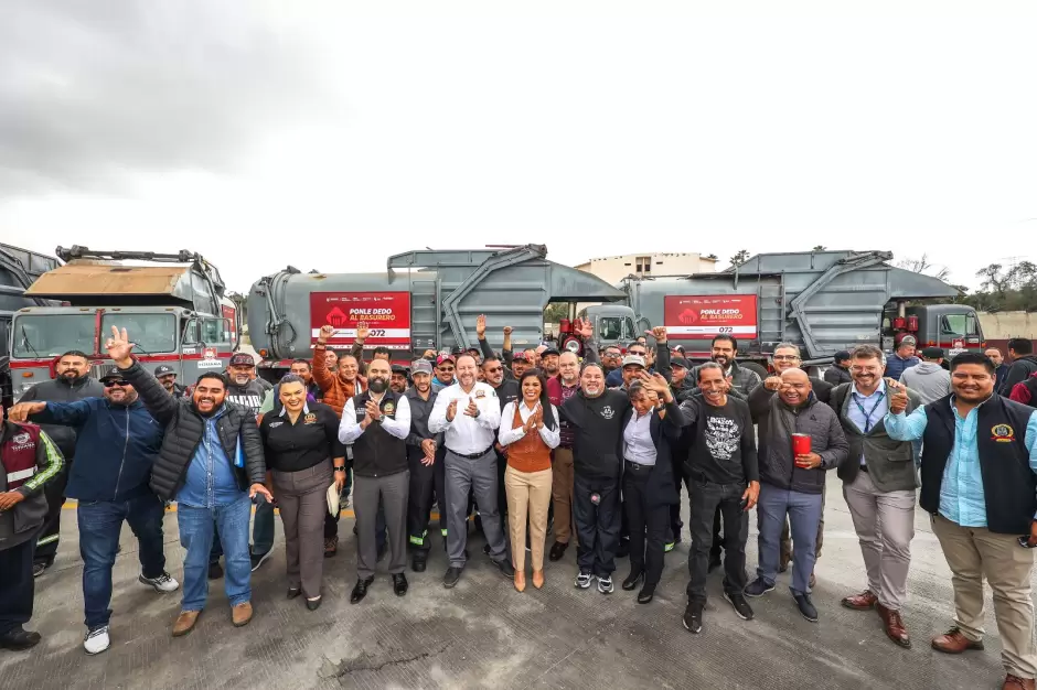 Inaugura Alcaldesa anuncia m�s camiones recolectores