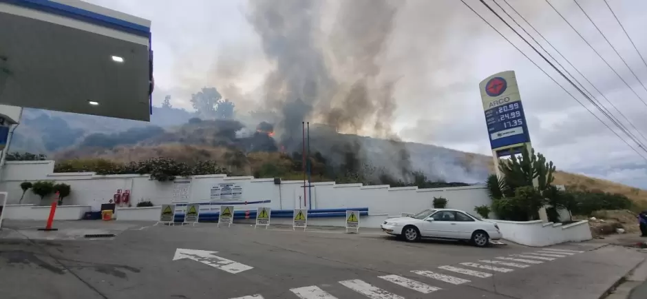 Incendio de pastizal