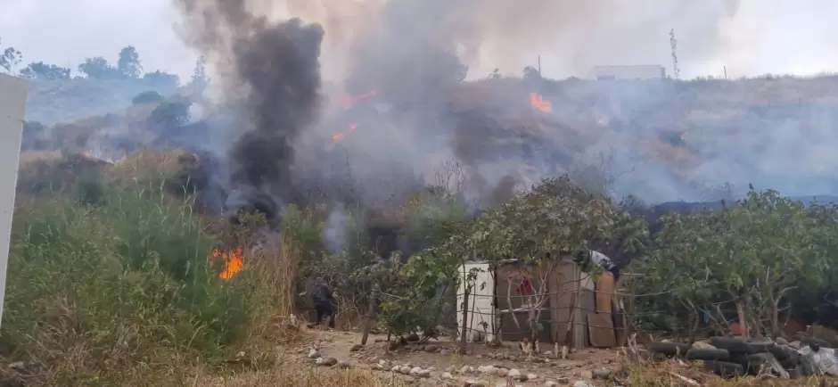 Incendio de pastizal