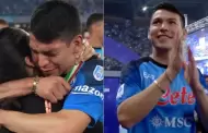 VIDEO: "Chucky" Lozano llora tras recibir su medalla de campeón de Italia