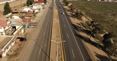 Carretera transpeninsular en San Quintín
