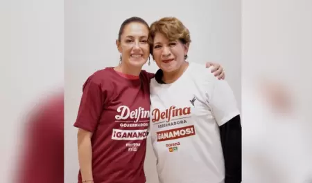 Claudia Sheinbaum y Delfina Gómez