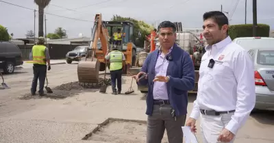 Rehabilitaci�n vial Av. Ray�n