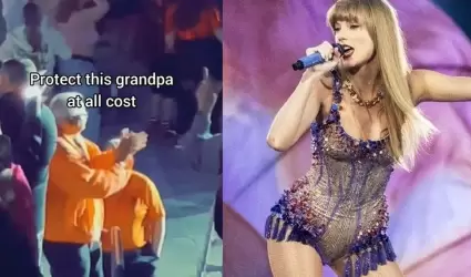 Taylor Swift puso a bailar a un abuelito durante un concierto.