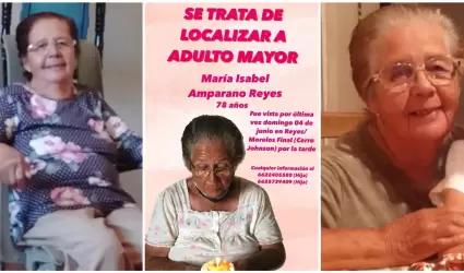 Desde el pasado domingo 4 de junio no se sabe nada de María Isabel Amparano Reye