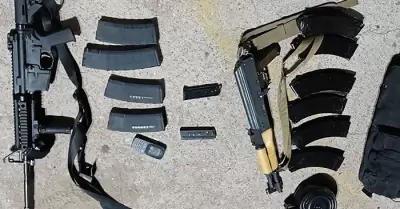 Armas aseguradas en Nogales
