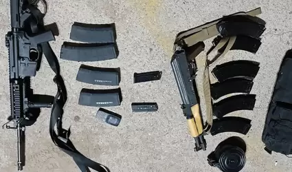 Armas aseguradas en Nogales