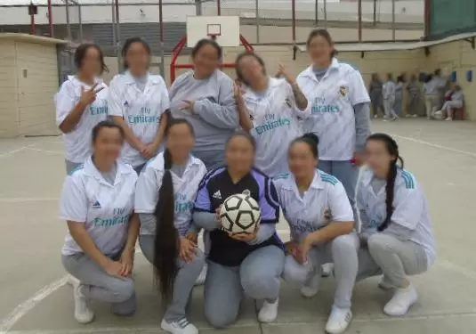 Convivencia deportiva entre la poblaci�n femenil del Centro Penitenciario