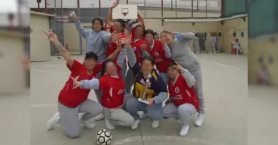 Convivencia deportiva entre la poblaci�n femenil del Centro Penitenciario