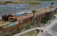 Continúa construcción de segundo muro fronterizo de 5 metros de alto para dividir San Diego de Tijuana