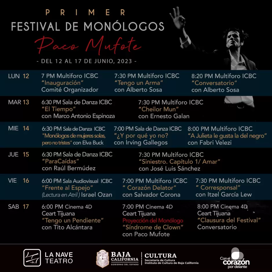 "Primer Festival de Mon�logos Paco Mufote"