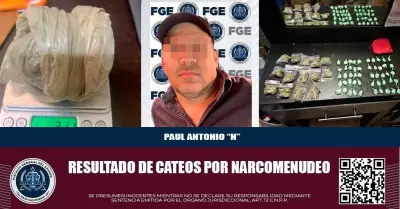 Fiscal�a realiza cateo de narcomenudeo