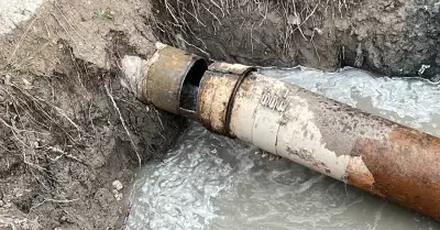 Reparaci�n de una aver�a en una l�nea de 20 pulgadas