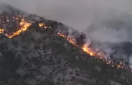 Continan trabajando para controlar el incendio forestal en muris