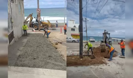 Obras en andador turístico de Playas de Tijuana