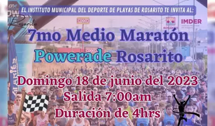 7mo. Medio Maratón Powerade Rosarito Edición Internacional 2023