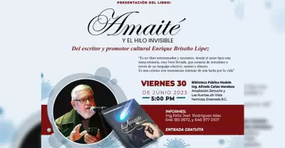 Presentacin de libro "Amait y el hilo invisible" de Enrique Briseo