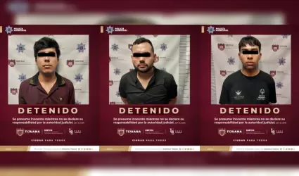 3 sujetos arrestados