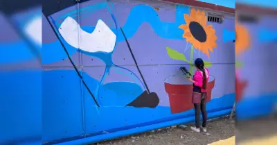 Agua a trav�s del arte urbano