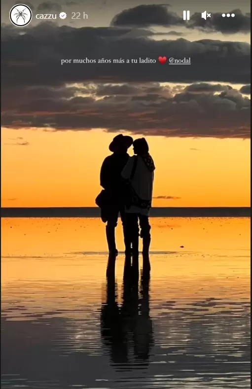 Nodal y Cazzu ya tienen un a�o de novios.