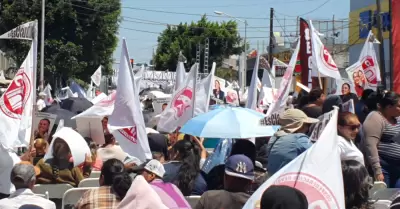 Calles bloqueadas por visita de Claudia Sheinbaum