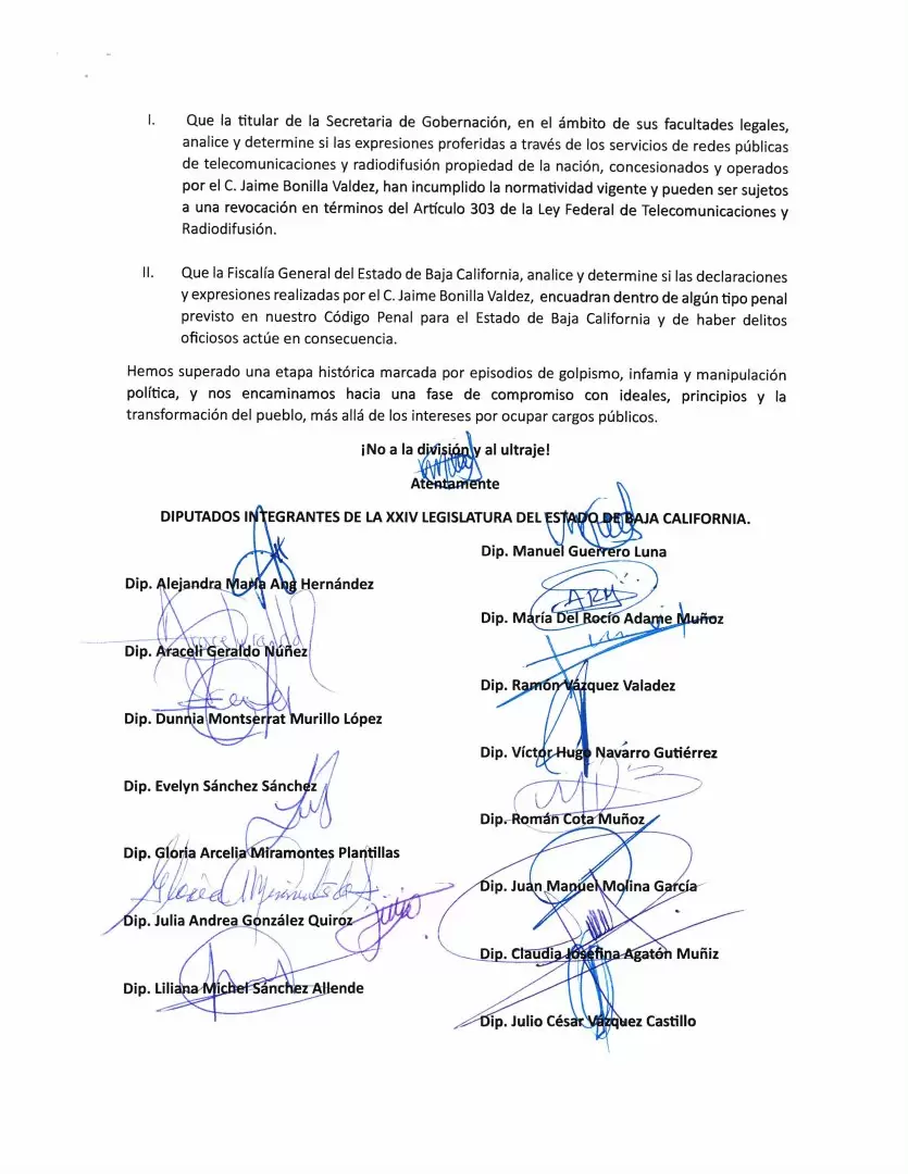 Morenistas de BC piden revisi�n de concesiones de medios a Jaime Bonilla y considerar revocaci�n, por violar ley y ultraje a la autoridad