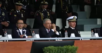 Andrs Manuel Lpez Obrador en la ceremonia del cuarto aniversario de la Guardia