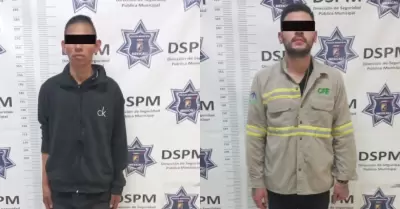 Polic�a Municipal detiene a dos hombres