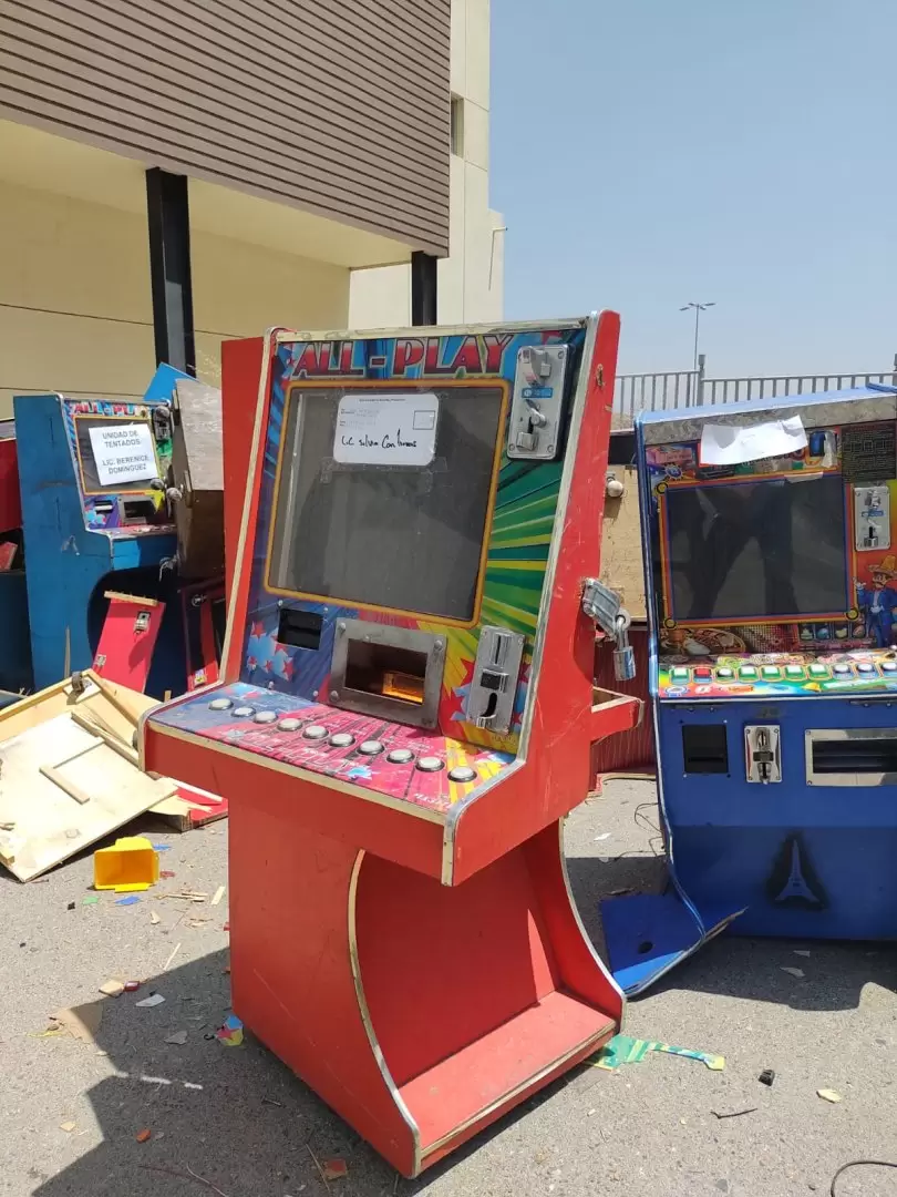 M�quinas tragamonedas incautadas