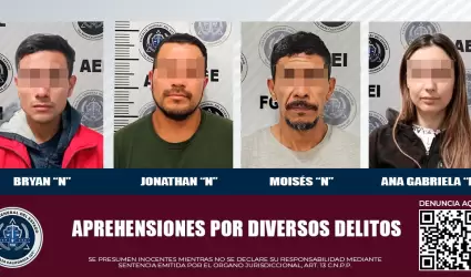 Cuatro personas con mandamientos judiciales