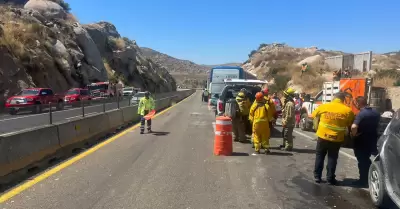 Accidente en carretera Tijuana-Tecate