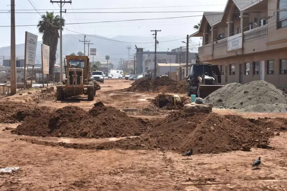 Obras de pavimentaci�n