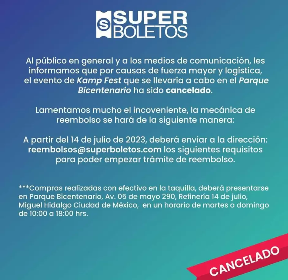 Cancelan Kamp Fest CDMX 2023 y fanticos preparan boicot