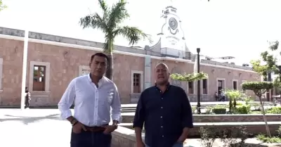 Salvador Zamora, alcalde de Tlajomulco y Enrique Alfaro, gobernador de Jalisco