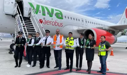Inaugura Viva Aerobus nueva ruta Hermosillo - AIFA