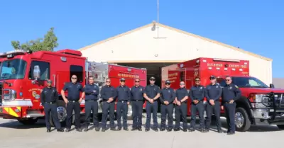 Miembros del Distrito de Proteccin contra Incendios de Borrego Springs.