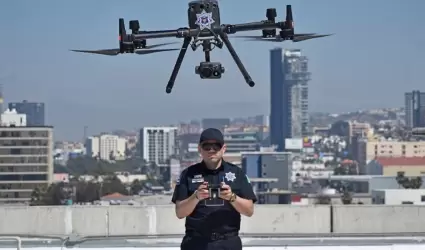 Drones de la polic�a de Tijuana