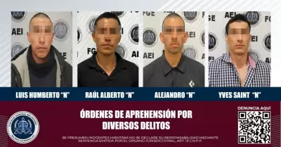 4 aprehensiones a imputados por diversos delitos