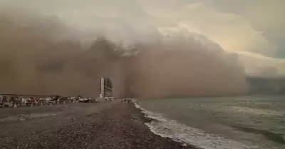 Tormenta en San Carlos, Nuevo Guaymas