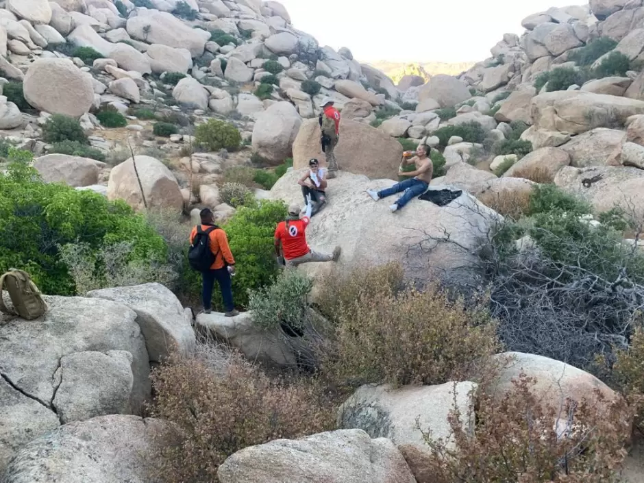 Migrantes extranjero extraviados en La Rumorosa