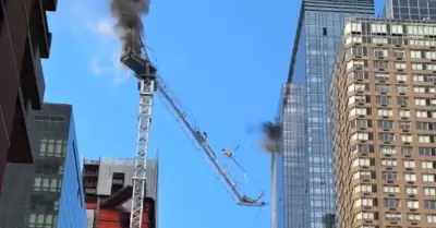 Colapso de gra en edificio de Manhattan en Nueva York